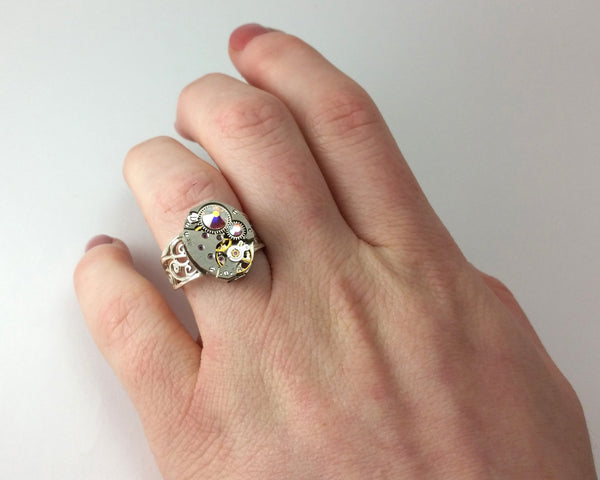 Mechanical Gears Proposal Ring - Jewelry